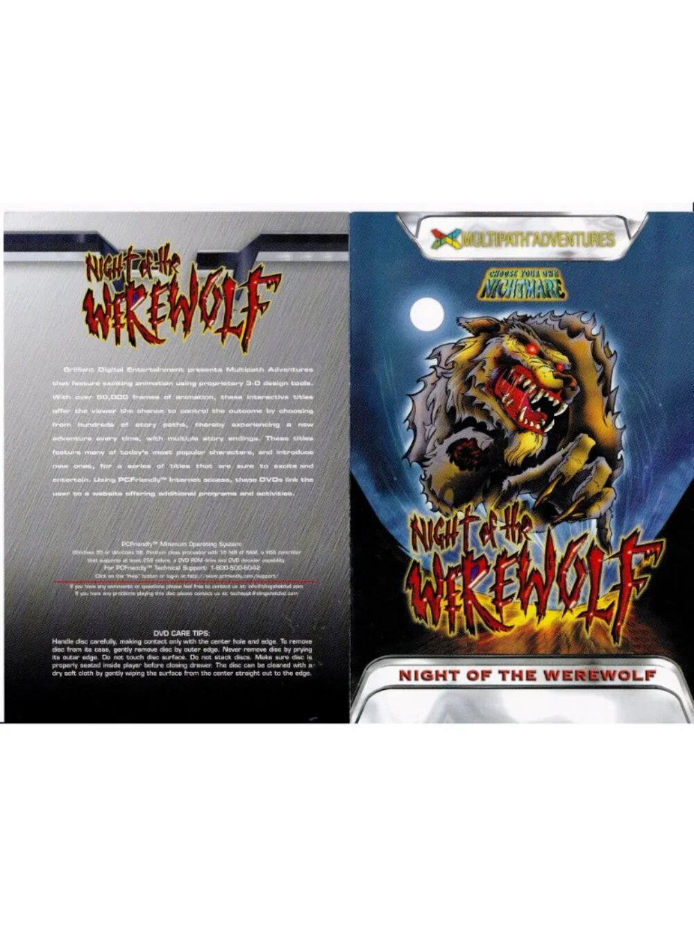 Choose Your Own Nightmare Night of the Werewolf Interactive DVD Game